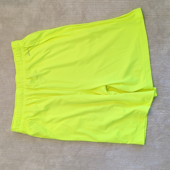 NIKE Retro Neon Yellow Running Shorts - Picture 2 of 5